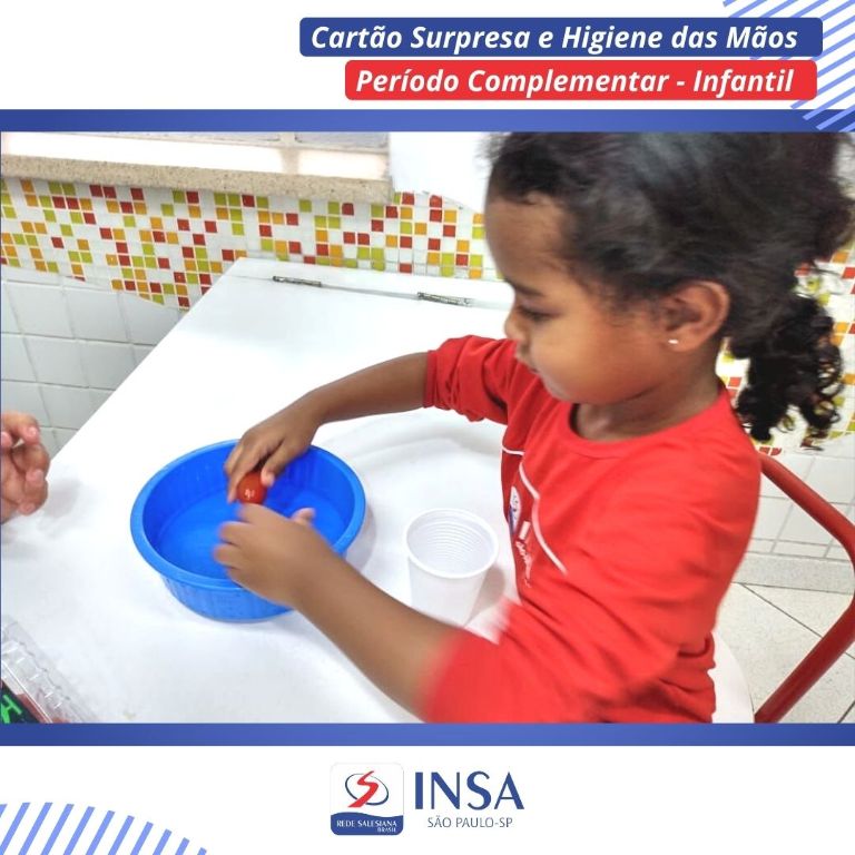 Cartão Surpresa e Higiene das Mãos - Período Complementar - Infantil